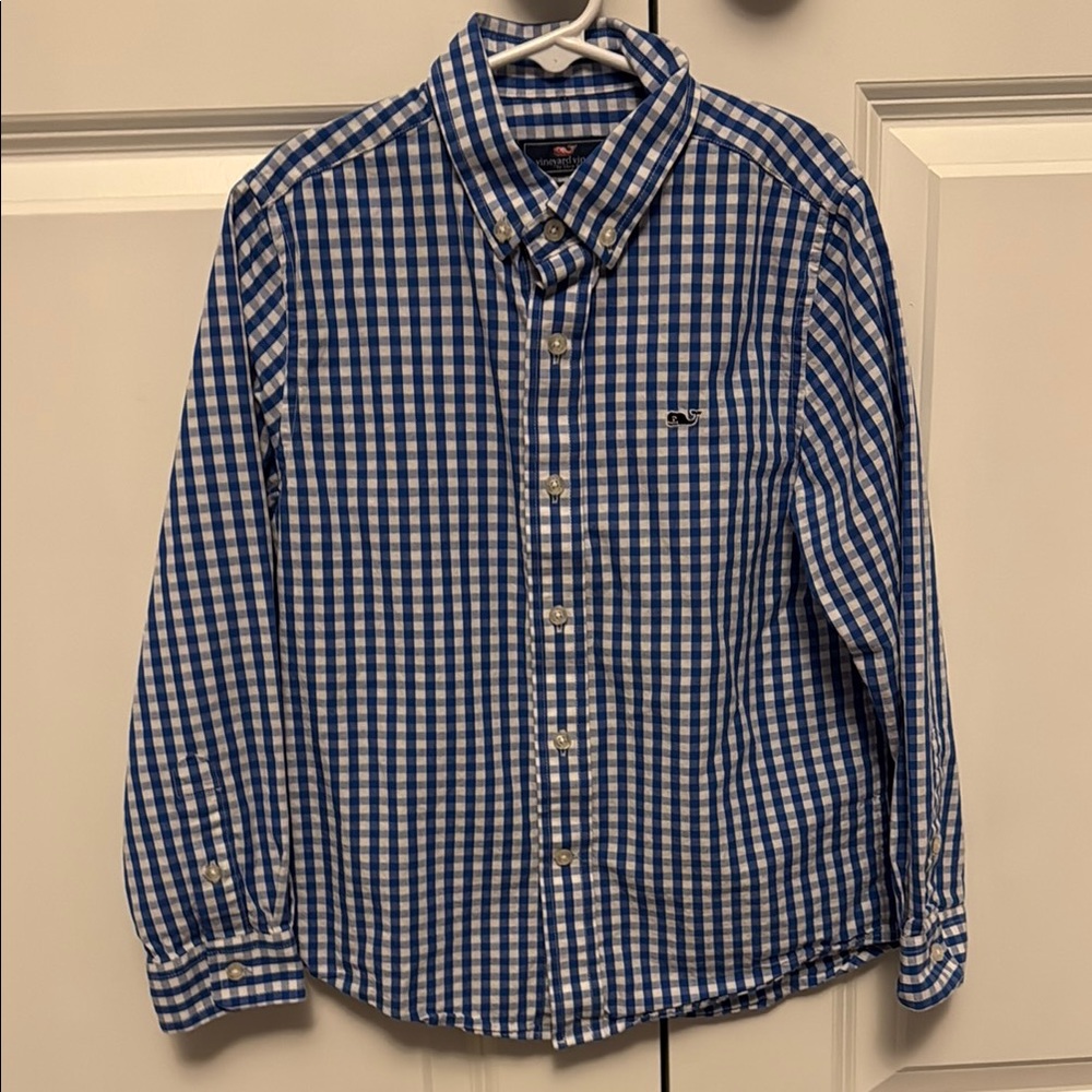 Blue Checkered Kids Shirt
